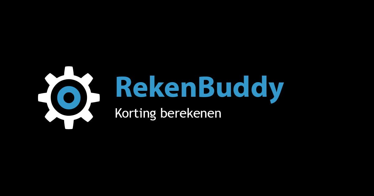 Korting berekenen: Korting en kortingspercentage calculator